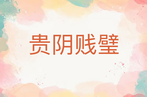 贵阴贱璧