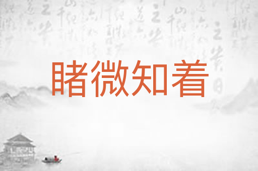 睹微知着