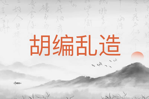 胡编乱造