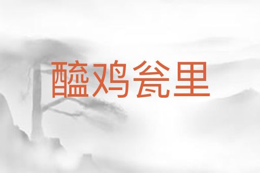 醯鸡瓮里