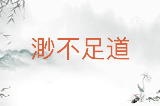 渺不足道
