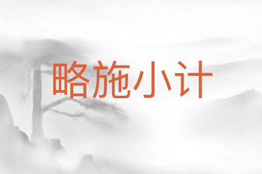 略施小计