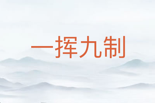 一挥九制