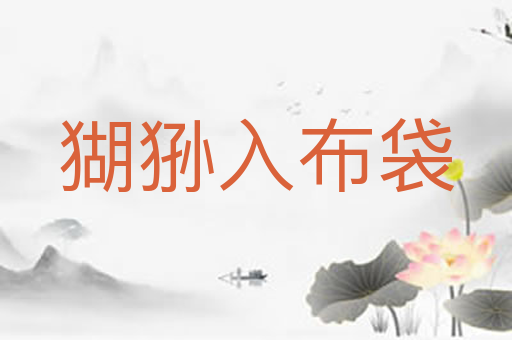 猢狲入布袋