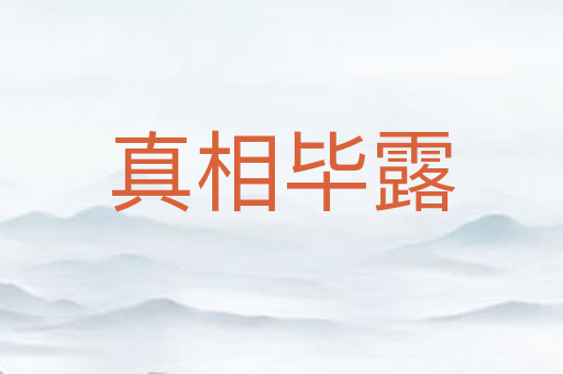 真相毕露
