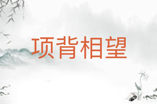 项背相望