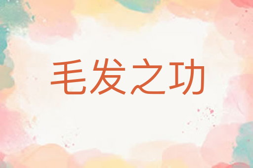毛发之功