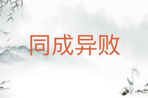 同成异败