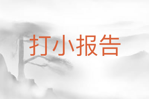 打小报告