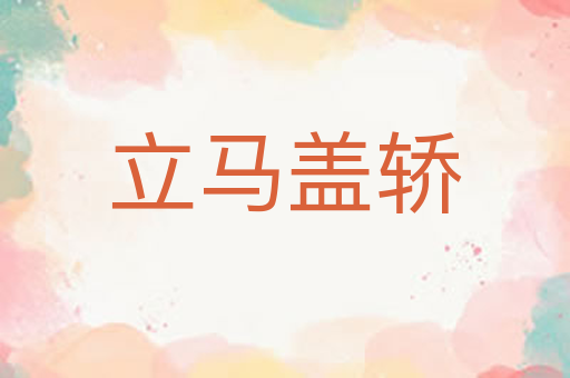 立马盖轿