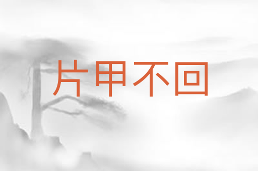片甲不回