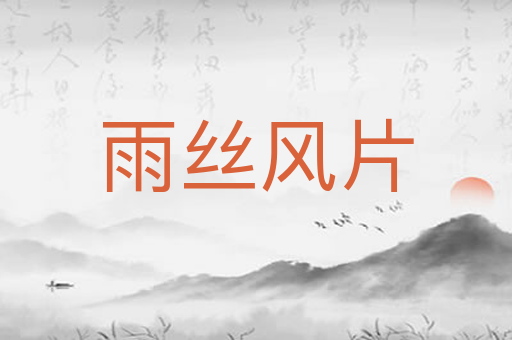 雨丝风片