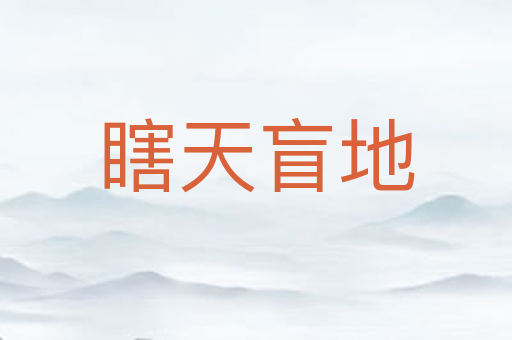 瞎天盲地