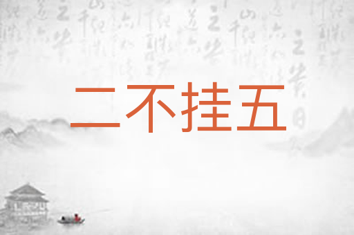 二不挂五
