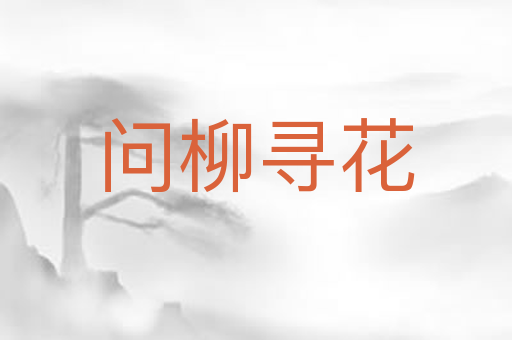 问柳寻花