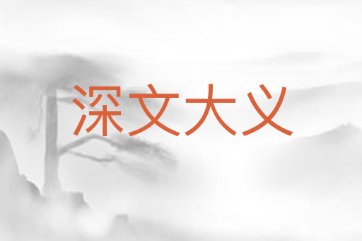 深文大义