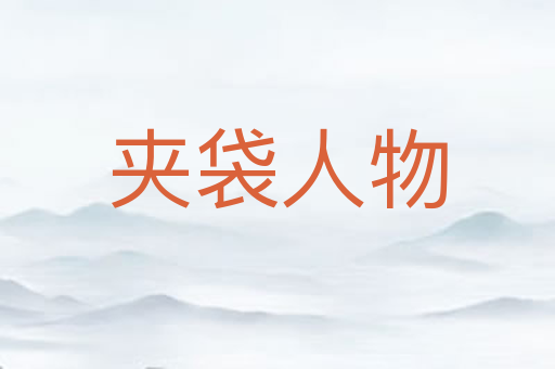 夹袋人物