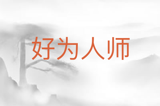 好为人师