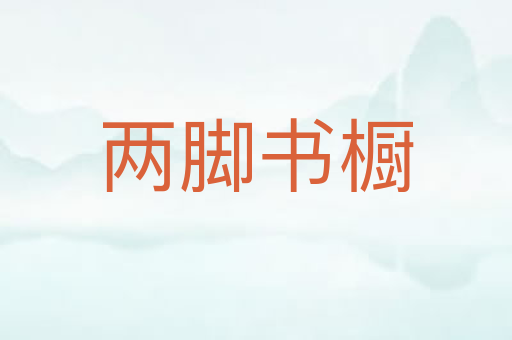 两脚书橱