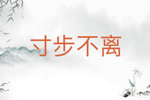 寸步不离