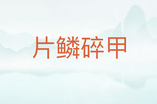 片鳞碎甲