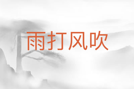 雨打风吹