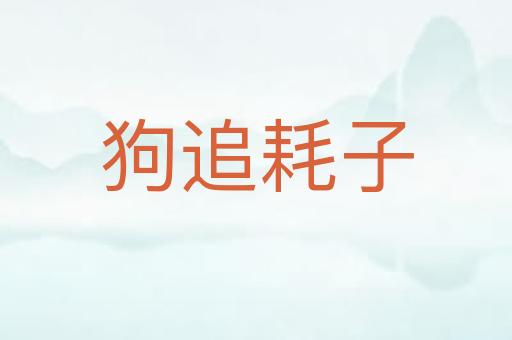 狗追耗子