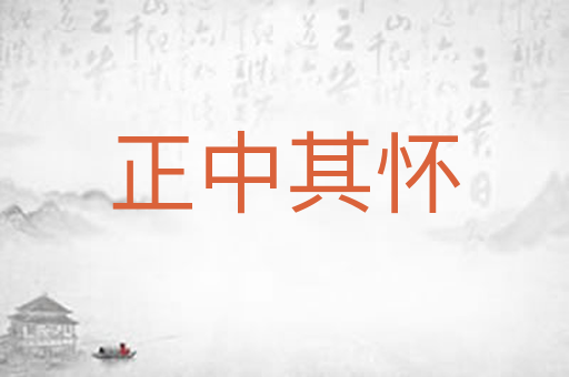 正中其怀