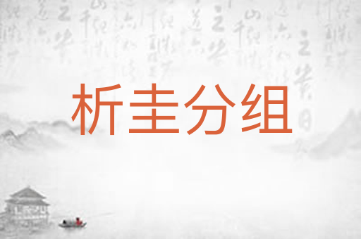 析圭分组