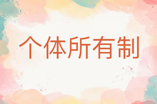 个体所有制