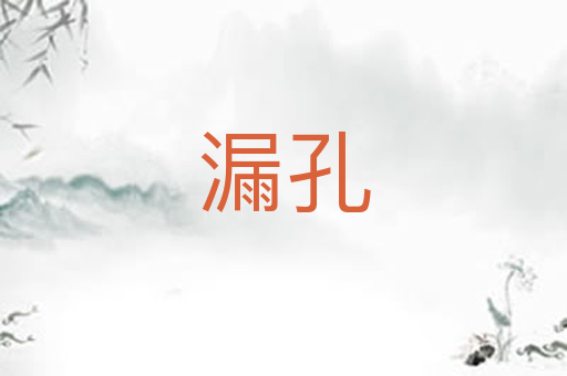 漏孔