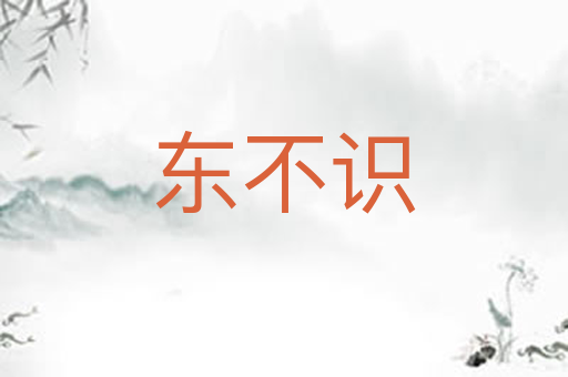 东不识