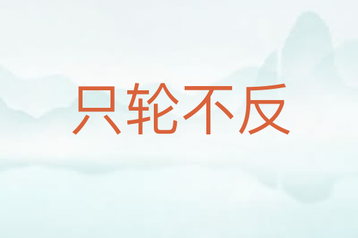 只轮不反