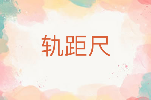 轨距尺