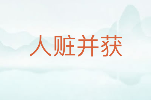人赃并获
