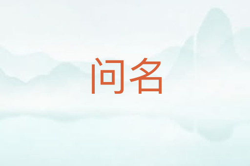 问名