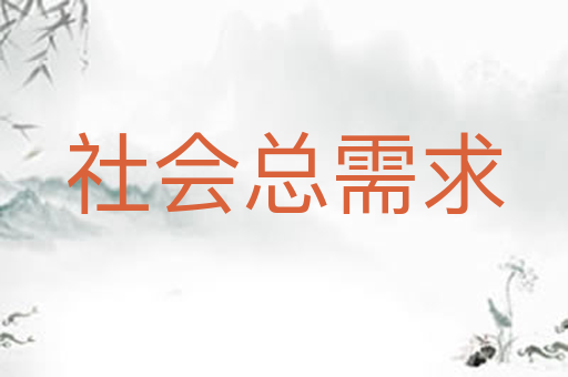 社会总需求
