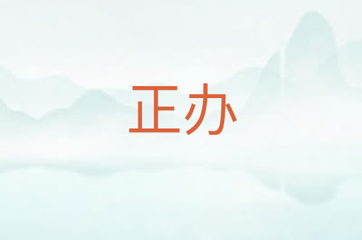 正办