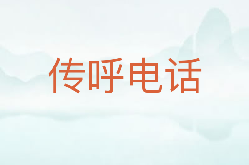 传呼电话