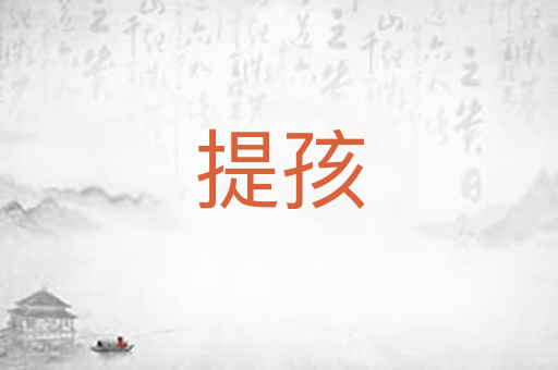 提孩