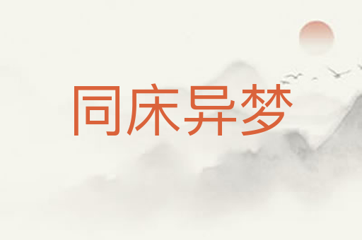 同床异梦