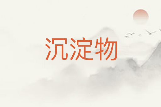 沉淀物