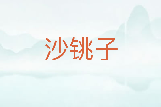 沙铫子