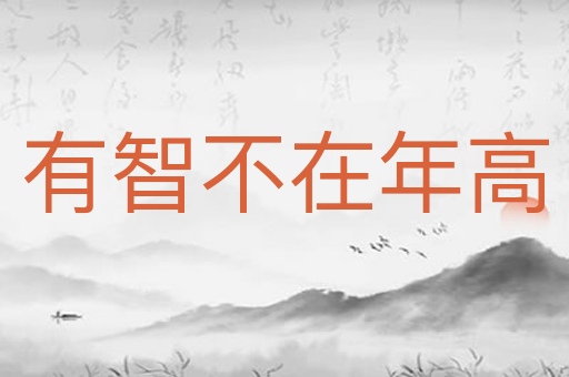 有智不在年高