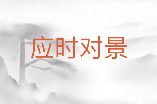 应时对景