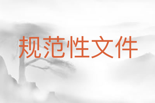 规范性文件