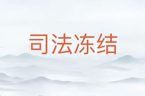 司法冻结
