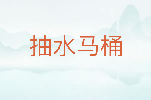 抽水马桶