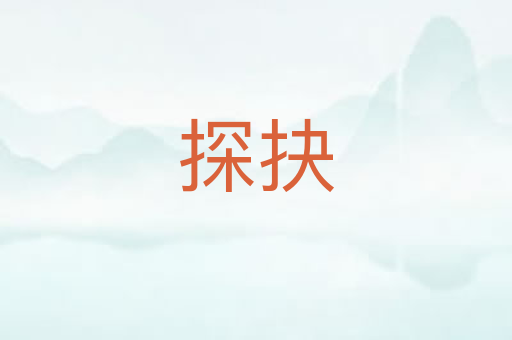 探抉