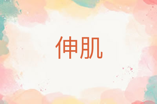 伸肌